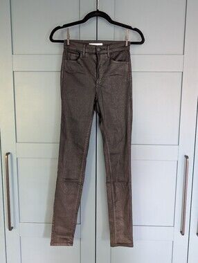 Dynamite "Kate" Coated Skinny Jeans | Size 24